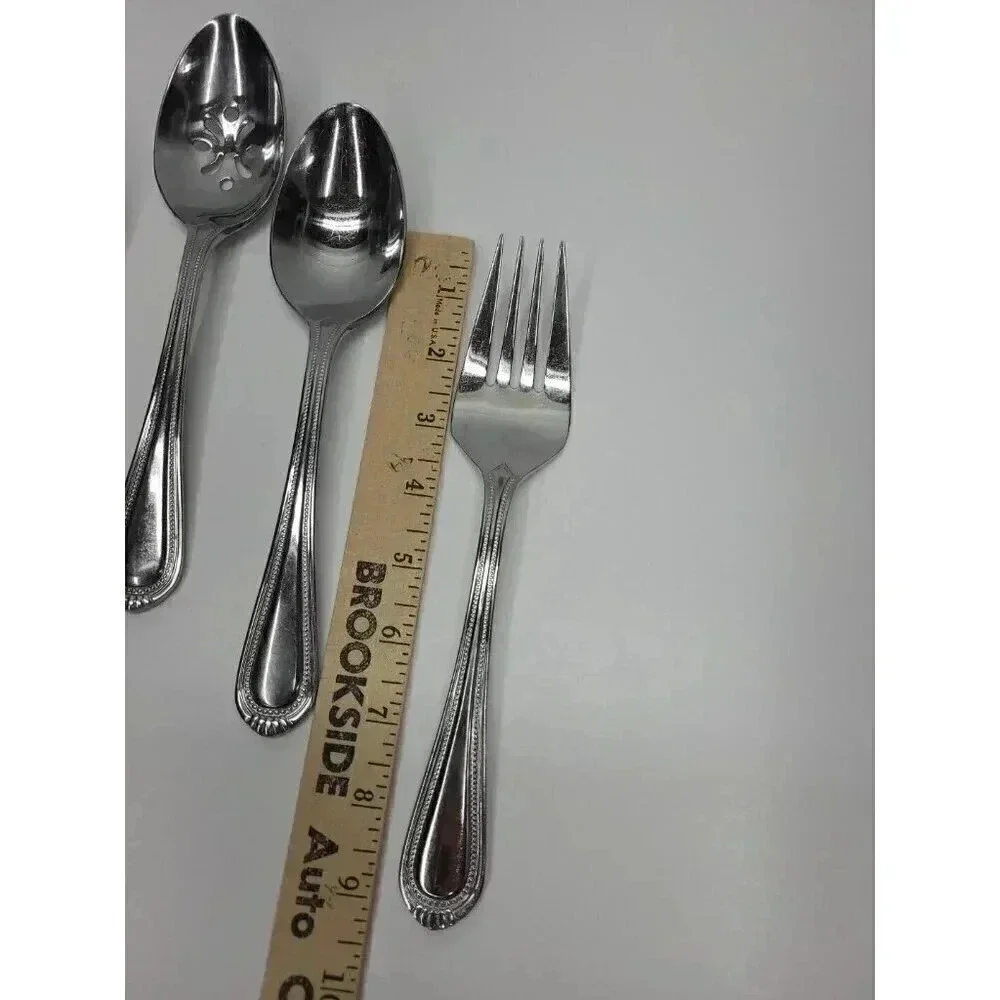 Oneida Countess Flatware Serving Set 3 Spoons, 1 Fork, 1 Butter Knife